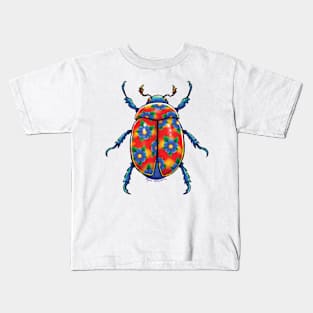 Hawaiian Shirt Beetle Kids T-Shirt